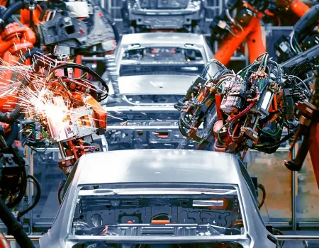 Produktionsplanung in Unternehmen, die Teile für die Automobilindustrie liefern
