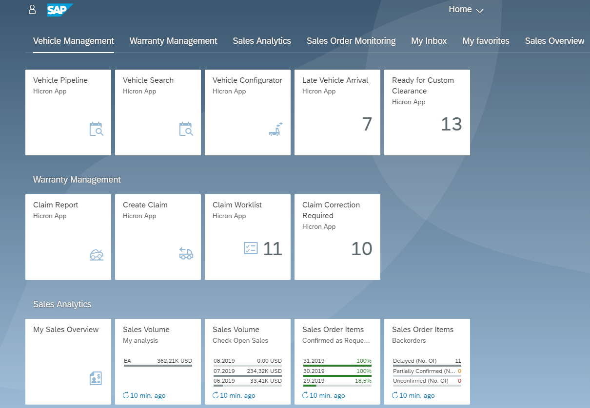 FIORI launchpad 