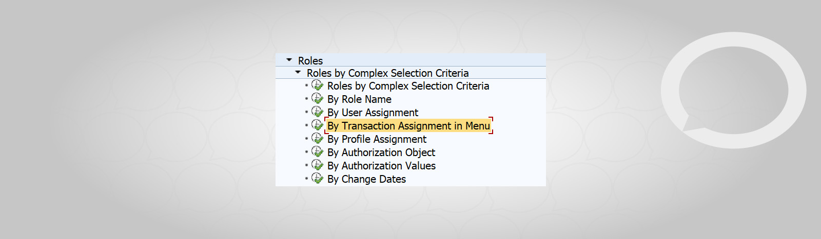 SAP check user roles