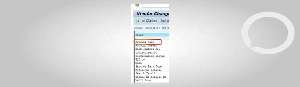 How to display changes in Vendor's master records? - Hicron