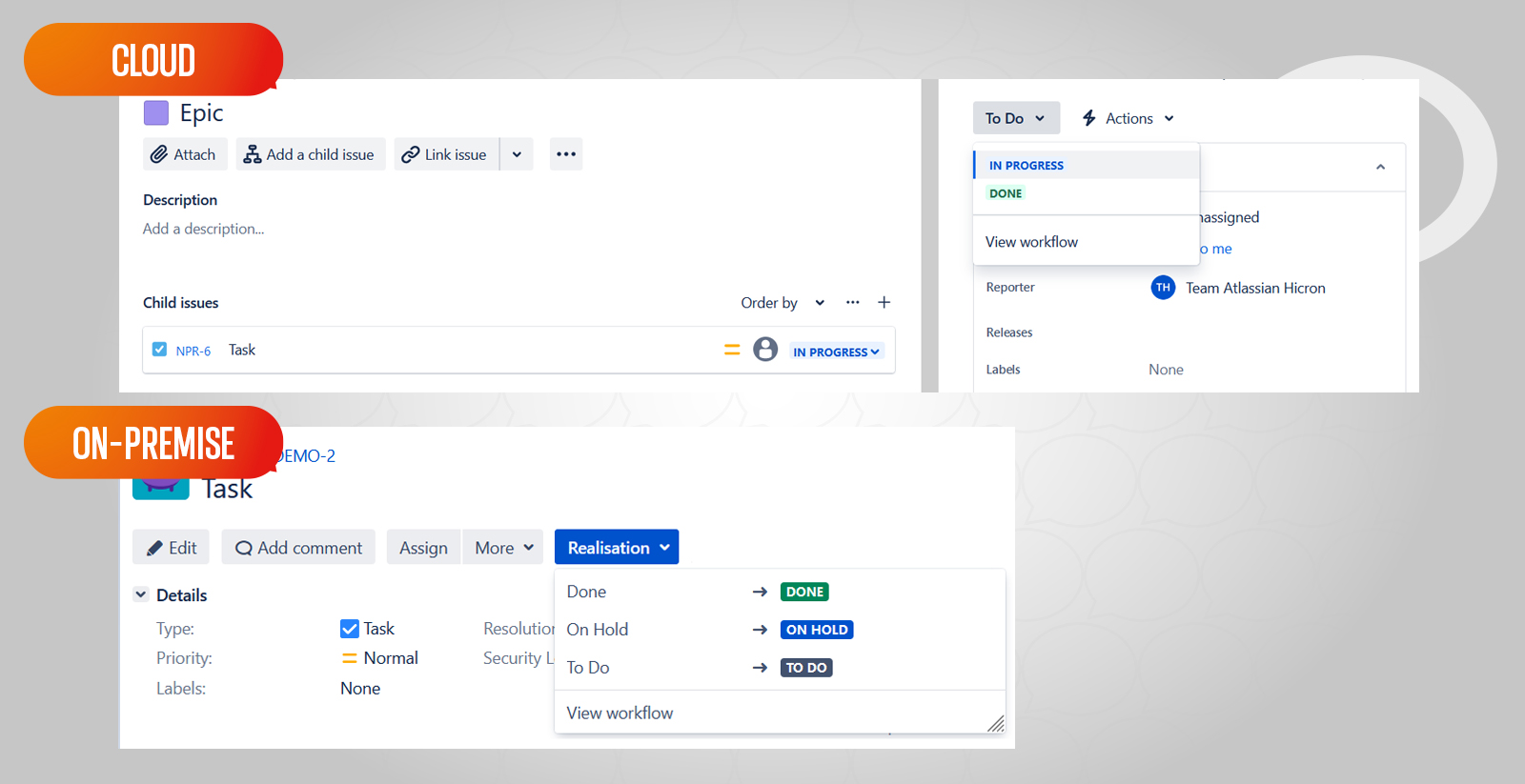 How to change status in Jira ticket