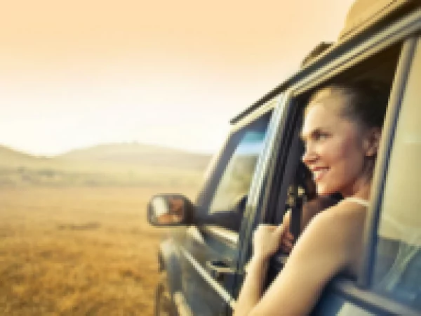 girl in the car