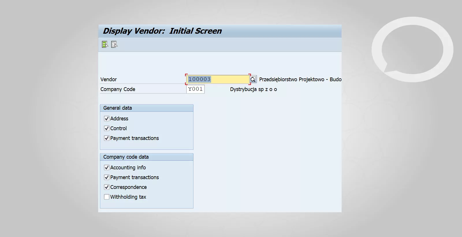 Alternative payee SAP