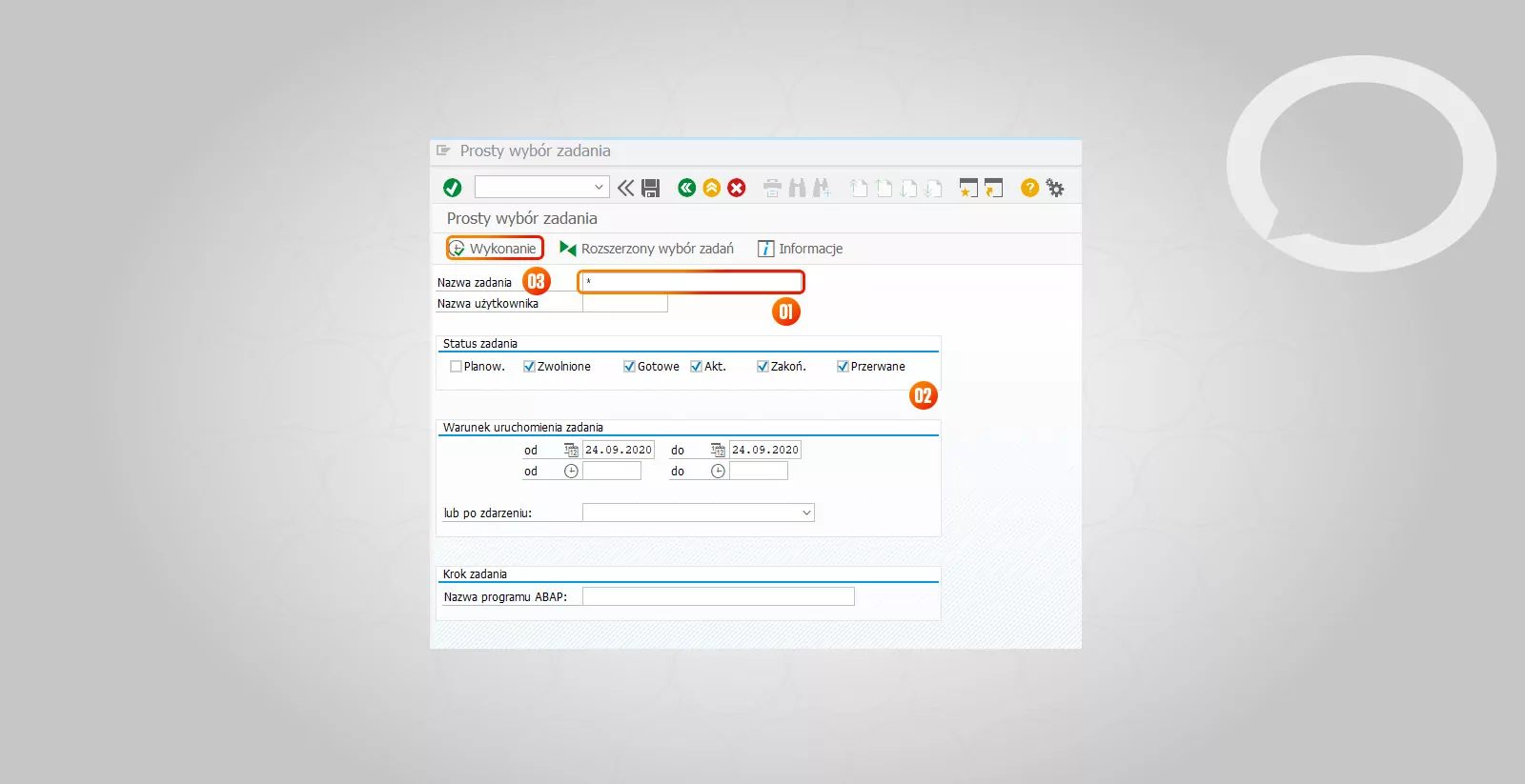 Jak sprawdzić logi zadań w systemie SAP?