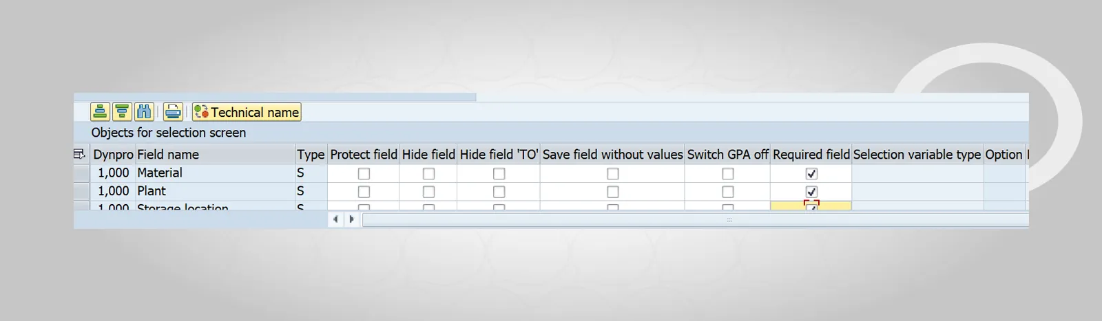 SAP create variant