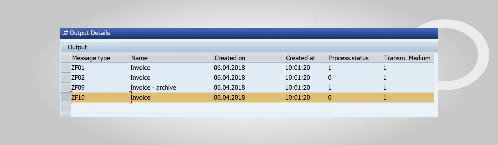 SAP print invoice